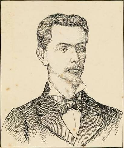 Retrato de Teófilo Dias, poeta maranhense, sobrinho de Gonçalves Dias