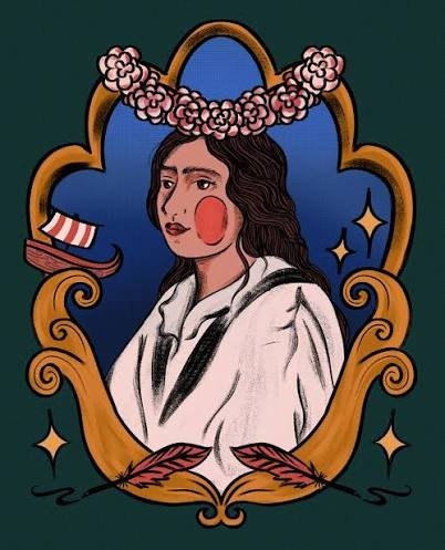 Retrato de Emília Freitas, escritora cearense, autora de A Rainha do Ignoto