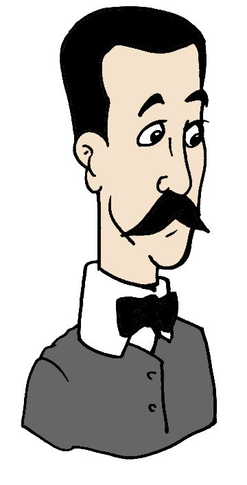 Retrato de Aluísio Azevedo, romancista brasileiro, autor de O Cortiço