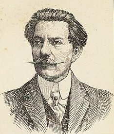 Retrato de Alberto de Oliveira, poeta parnasiano brasileiro, o 'Príncipe dos Poetas'