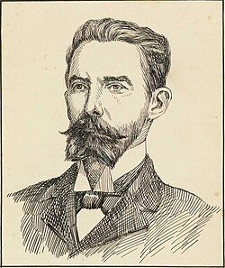Retrato de Raimundo Correia, poeta brasileiro parnasiano