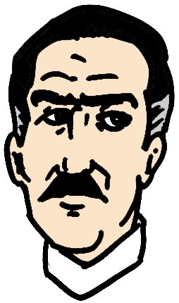 Retrato de Monteiro Lobato, escritor brasileiro, criador do Sítio do Picapau Amarelo